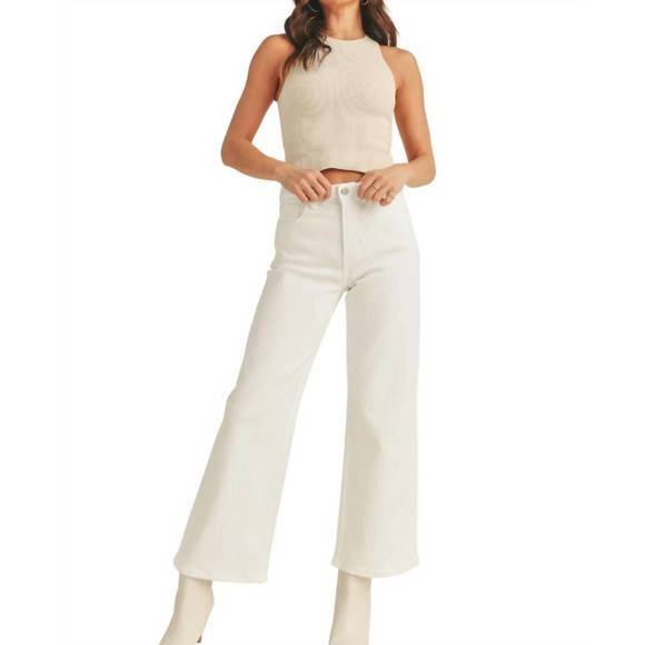 Just Black Denim - Slim Wide Leg Jeans